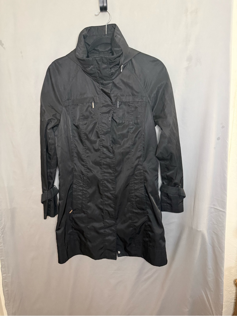 Calvin Klein Black Women's Lightweight Trench Coat